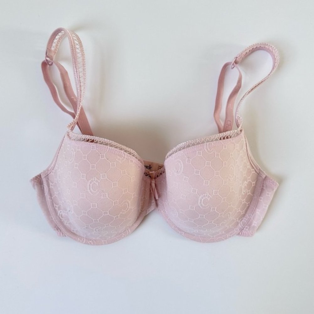 SOLD Chantelle Blush Pink Moulded Cup Invisible T-Shirt Bra size 30DD